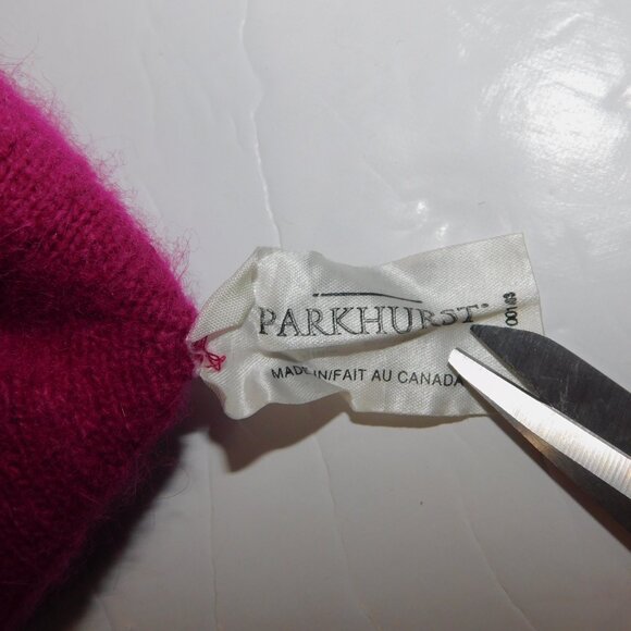 Parkhurst Womens Fuchsia pink Cloche Bucket style Wool Angora Blend Winter hat - Picture 6 of 7